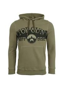 Kapuzenpullover Top Gun "TG20201123" Gr. 3XL, grün (olive) Herren Pullover Hoodie Sweatshirt