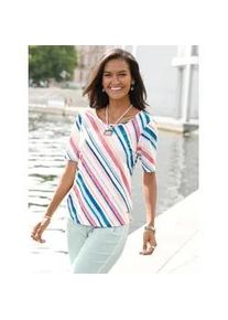 T-Shirt Casual Looks "Shirt" Gr. 44, bunt (mint, orchidee, bedruckt) Damen Shirts