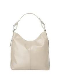 Henkeltasche Samantha Look Gr. B/H/T: 30cm x 30cm x 12cm onesize, beige Damen Taschen echt Leder, Made in Italy