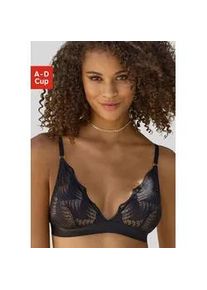 Bralette Lascana "Marla" Gr. 75, Cup B, schwarz Damen BHs ohne Bügel aus einzigartiger Spitze, Dessous