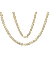 Vivance Damen Goldkette "rose necklace", Gelbgold 375, gelb, Gelbgold 375, Halsketten