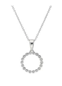 Vivance Damen Kette mit Anhänger "sparkling", Silber 925 (Sterlingsilber), silber, Silber 925 (Sterlingsilber), Halsketten