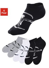 Chiemsee Damen Sneakersocken, Gr. 39, schwarz-weiß, Polyamid, Baumwolle, Elasthan, melange, Socken, ideal für Sport & Freizeit