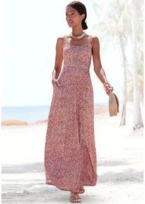 Vivance Maxikleid mehrfarbig Gr. 34 für Damen. Rundhals und Allover-Druck. Figurumspielend. Nachhaltig.