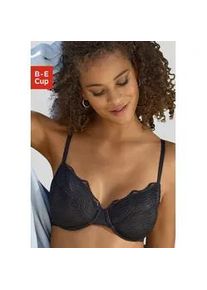 Bügel-BH Lascana "Marla" Gr. 85, Cup B, schwarz Damen BHs aus extravaganter Spitze, Dessous