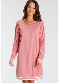 Vivance Dreams Sleepshirt pink Gr. 36/38 für Damen. Mit Rundhals. Basic. Nachhaltig.