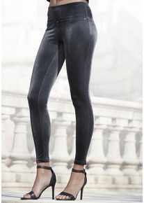 Lascana Leggings graphit Gr. 32/34 für Damen