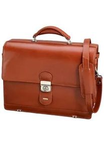 Aktentasche Alassio "Mocca" Gr. B/H/T: 38cm x 30cm x 16cm, braun Herren Taschen aus Leder