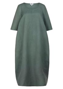 Anna Aura - Kleid mit 3/4-Arm, grün, Gr. 54 / XXL - Leinen