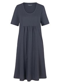 Green Cotton - Jersey-Kleid Selma mit 1/2-Arm, blau, Gr. 36 / S - Baumwolle