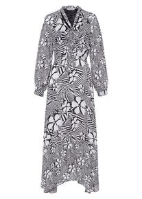 Uta Raasch - Kleid mit V-Ausschnitt, mehrfarbig, Gr. 36 / S