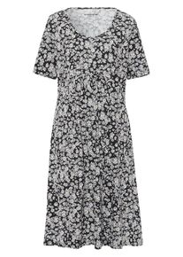 Green Cotton - Jersey-Kleid Selma, schwarz, Gr. 36 / S - Baumwolle