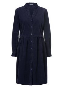MYBC - Cord-Kleid, blau, Gr. 36 / S - Baumwolle