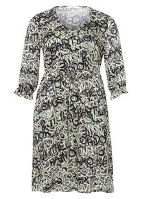 Emilia Lay - Kleid mit V-Ausschnitt, mehrfarbig, Gr. 40 / M