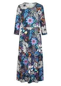 Peter Hahn - Jersey-Kleid mit 3/4-Arm, blau, Gr. 36 / S