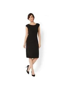 Jerseykleid HERMANN LANGE Collection Gr. 50, N-Gr, schwarz Damen Kleider Partykleid Etuikleid mit eleganter Raffung