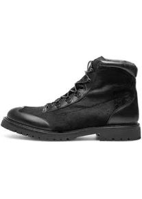 Schnürboots Henry Stevens "Barkley CHB Businessschuh" Gr. 42, schwarz Herren Schuhe Schnürboots Leder handgefertigt, Hiking-Boots