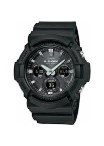 Funkchronograph Casio G-SHOCK "GAW-100B-1AER" Armbanduhren schwarz Herren Quarzuhr, Armbanduhr, Herrenuhr, Weltzeit, bis 20 bar wasserdicht