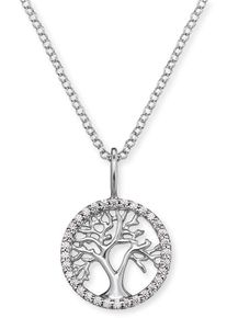 Engelsrufer Damen Kette mit Anhänger "Kette Lebensbaum, ERN-LILTREE-ZI", Silber 925 (Sterlingsilber), L: 44cm, silber, Silber 925 (Sterlingsilber),