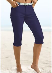 Beach Time BEACHTIME 3/4-Hose blau Gr. 34 für Damen. Figurbetont. Nachhaltig.