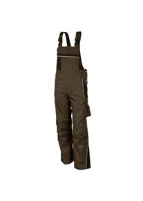 Qualitex HIGH QUALITY WORKWEAR Latzhose PRO haselnuss/kastanie Damen: 50 Herren: 56