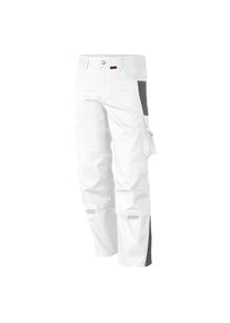 Qualitex HIGH QUALITY WORKWEAR Bundhose PRO weiß/grau Damen: 36 Herren: 42
