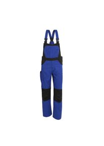 Qualitex HIGH QUALITY WORKWEAR Latzhose X-Serie kornblau/schwarz Damen: 46 Herren: 52