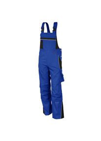 Qualitex HIGH QUALITY WORKWEAR Latzhose PRO kornblau/schwarz Damen: 42 Herren: 48