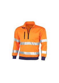 Qualitex HIGH QUALITY WORKWEAR Sweatshirt signal warnorange Damen: 36 Herren: S