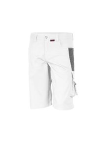 Qualitex HIGH QUALITY WORKWEAR Shorts PRO weiß/grau Damen: 50 Herren: 56