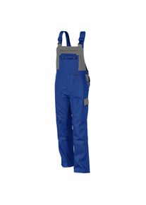 Qualitex HIGH QUALITY WORKWEAR Latzhose image kornblau/hellgrau Damen: 52 Herren: 58
