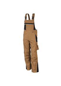 Qualitex HIGH QUALITY WORKWEAR Latzhose PRO khaki/schwarz Herren: 106
