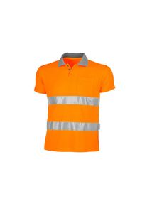 Qualitex HIGH QUALITY WORKWEAR Polo-Shirt signal warnorange Damen: 56 Herren: 3XL