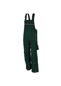 Qualitex HIGH QUALITY WORKWEAR Latzhose PRO grün/schwarz Damen: 48 Herren: 54