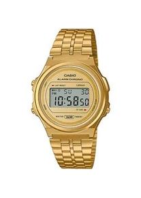 Chronograph Casio VINTAGE Armbanduhren goldfarben Damen Quarzuhr, Armbanduhr, Damen, Herren, digital, retro, Stoppfunktion