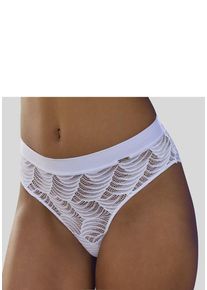 Lascana Panty 'Marla' weiß Gr. 36/38 für Damen. Mit Spitze. Körpernah