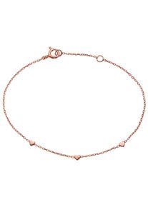 Firetti Damen Armband "Schmuck Geschenk Silber 925 Armschmuck Armkette Herz", 19, Silber 925 (Sterlingsilber), rosa, Silber 925 (Sterlingsilber),