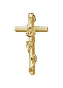 Ketten-Anhänger Firetti "Schmuck Geschenk Gold 333 Halsschmuck Anhänger Kreuz" Schmuckanhänger Gr. Gelbgold 333, 1,3 g, goldfarben (gelbgoldfarben) Damen Made in Germany