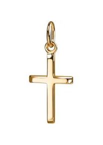 Ketten-Anhänger Firetti "Schmuck Geschenk Gold 375 750 Halsschmuck Anhänger Kreuz" Schmuckanhänger Gr. Gelbgold 750, 0,63 g, gelb (gelbgold 750) Damen Made in Germany