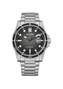 Solaruhr Citizen "AW1816-89E" Armbanduhren silberfarben Herren Armbanduhr, Herrenuhr, Edelstahlarmband, bis 10 bar wasserdicht, Datum