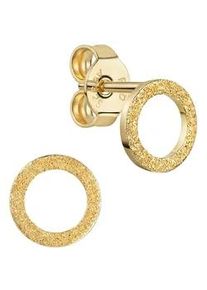 Paar Ohrstecker Firetti "Schmuck Geschenk Gold 333 Ohrschmuck Ohrringe Kreis rund" Gr. Gelbgold 333, goldfarben (gelbgoldfarben) Damen Made in Germany