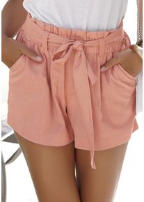 Lascana Shorts beige Gr. 34 für Damen. Figurumspielend