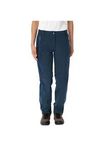 Trekkinghose Vaude "WOMEN'S FARLEY STRETCH ZO T-ZIP PANTS II" Gr. 44, K-Gr, blau (schwarz sea) Herren Hosen