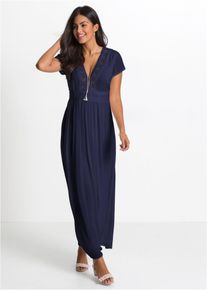 bonprix Maxikleid aus flie&szlig;ender Viskose, blau, Gr.54, Traumhaftes Sommerkleid mit geh&auml;kelter Spitze, aus Viskose