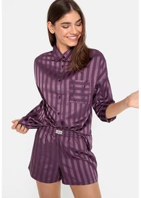 LSCN BY LASCANA Shorty violett Gr. 32 für Damen. Loose Fit