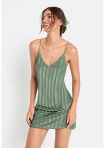 LSCN BY LASCANA Negligé grün Gr. 42 für Damen. Mit tiefer V-Ausschnitt im Rücken. Loose Fit