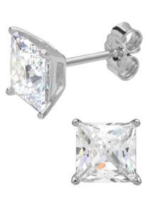 Firetti Damen Paar Ohrstecker "Schmuck Geschenk Silber 925 Ohrschmuck Glitzerohrstecker ICE CUBE", Silber 925 (Sterlingsilber), silber, Silber 925