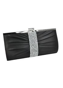 Steuer Modeschmuck Abendtasche Satin-Optik mit Strassbesatz