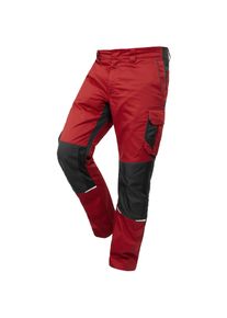 Qualitex HIGH QUALITY WORKWEAR Bundhose IND red dahlia/phantom Damen: 36 Herren: 42