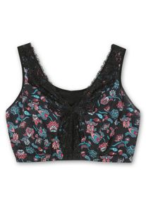 Große Größen BH ohne Bügel in Bustier-Form, mit Spitzenborte Gr. 115G grün von sheego für Damen